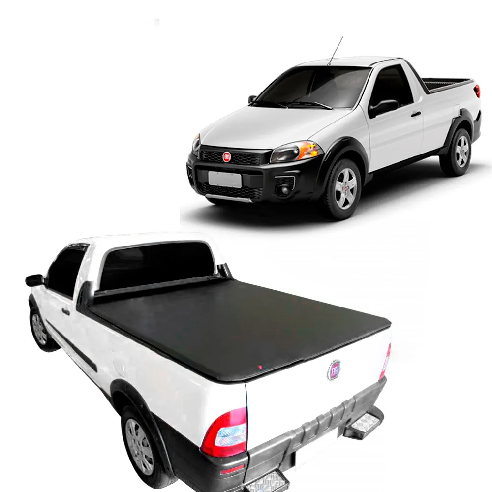 Capota Marítima Fiat Strada Cabine Simples Sem Grade Sem Gancho Sem Estepe 1998 A 2013 Flash Force