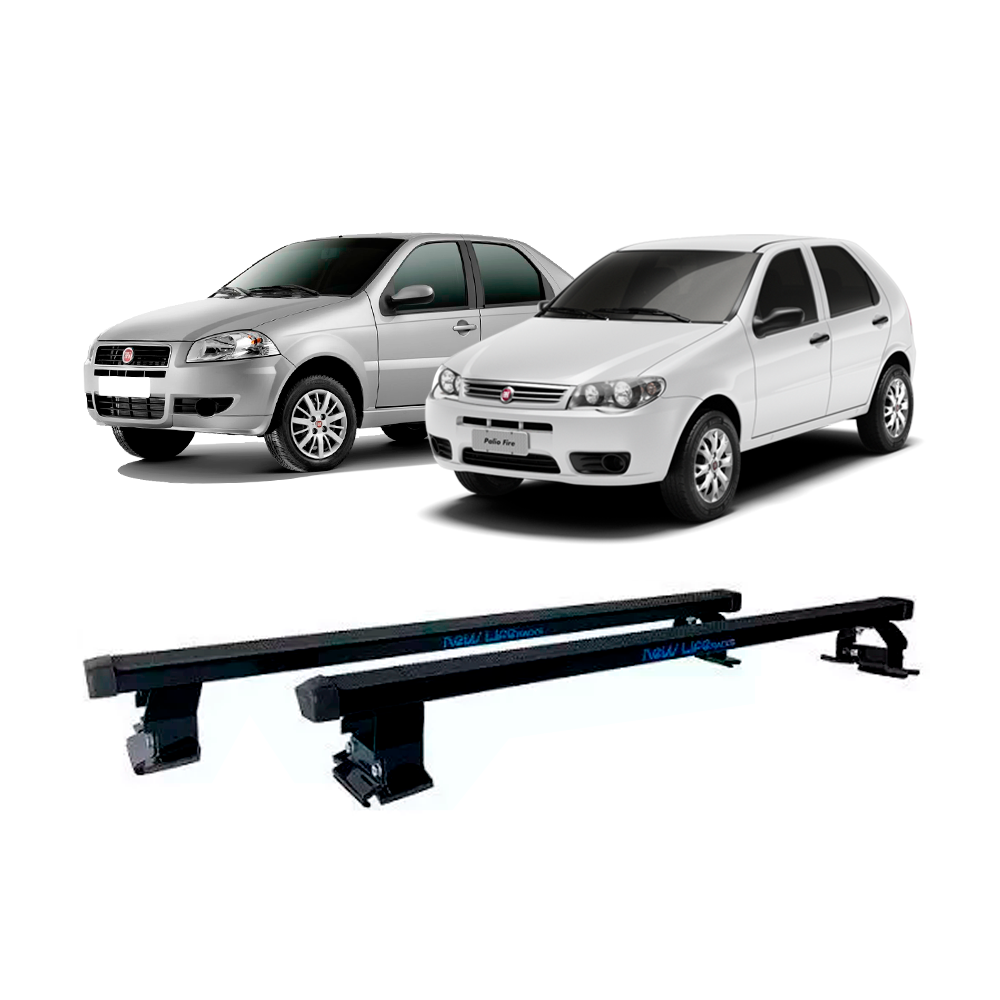 Rack de Teto em Aço Palio Fire, Siena Fire 4 portas Exceto Novo Palio Grand Siena New Life