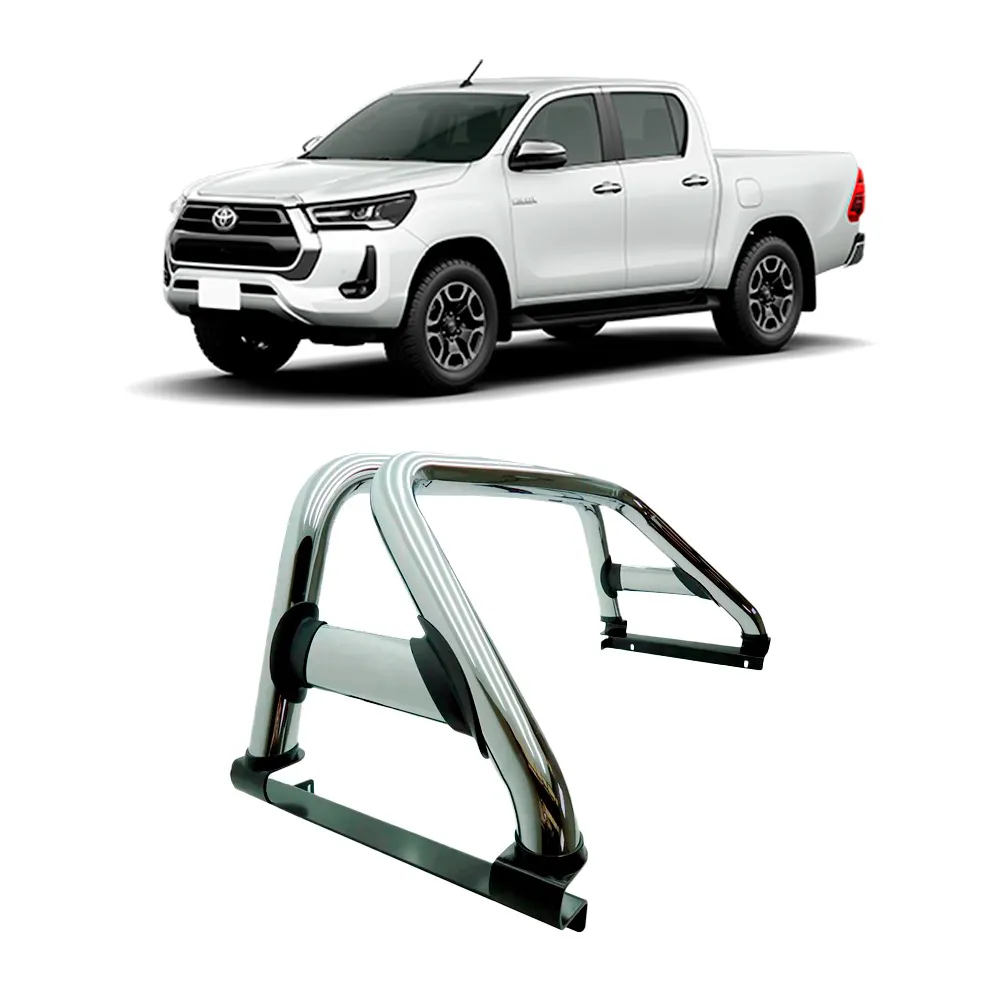Santo Antônio Duplo Cromado Track Toyota Hilux 2016 a 2025