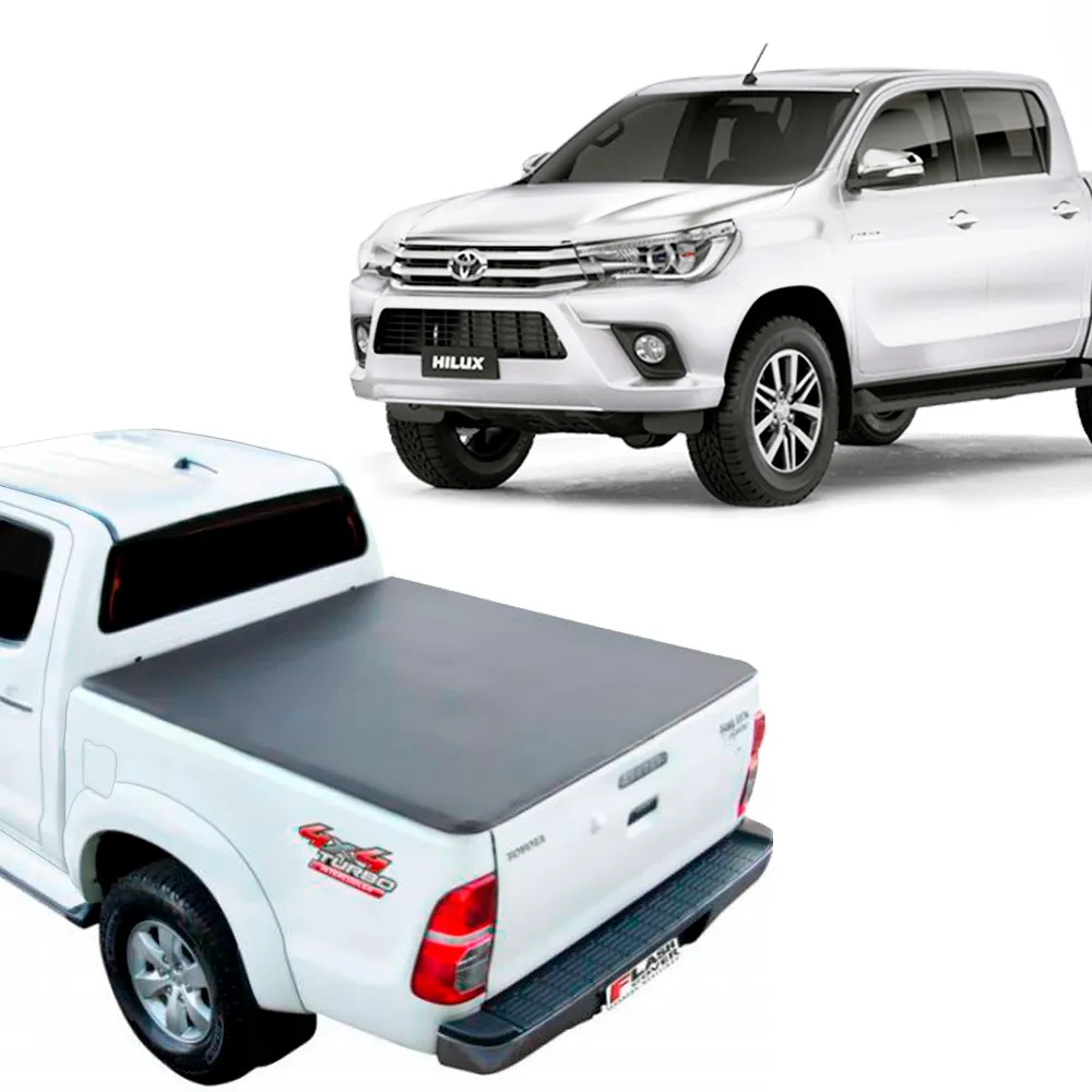 Capota Lona Marítima Hilux Cabine Dupla 2005 até 2015 Flash Cover